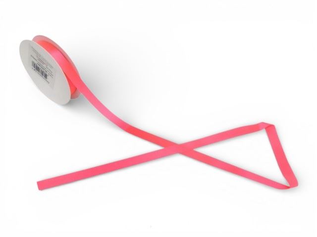 ROLO FITA CETIM 1FACE COR CORAL BRILHO 15MM X 25M