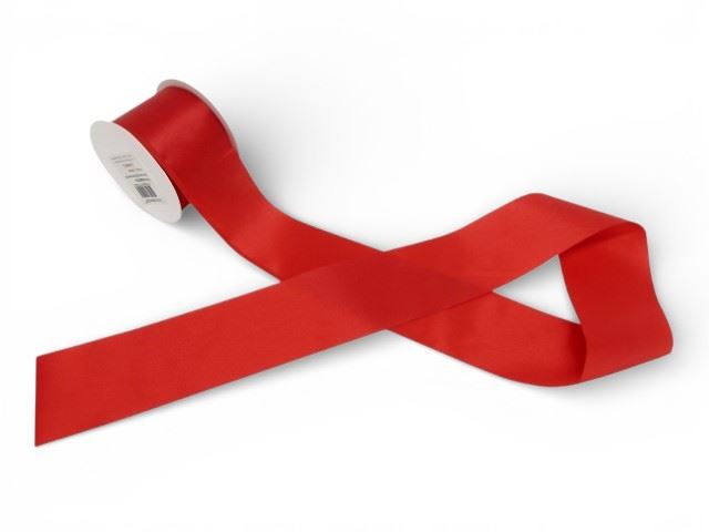 Rolo Fita Cetim Vermelho 70mmx15cm