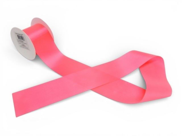 ROLO FITA CETIM 1FACE COR CORAL BRILHO 70MM X 15M