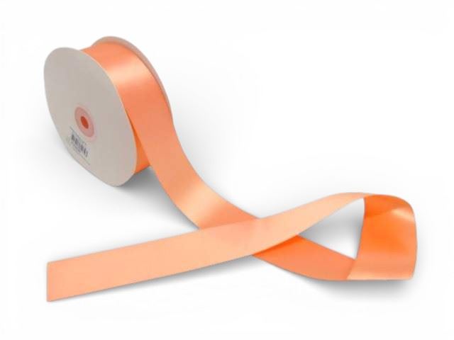 ROLO FITA CETIM DUPLA FACE CORAL 38MM X 50M