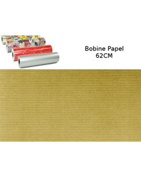 BOBINE PAPEL KRAFT OURO 62CMX100M