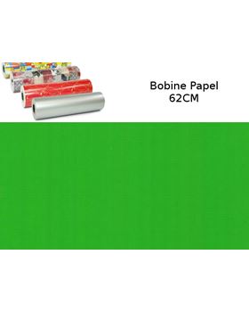 BOBINE PAPEL PISTACHO 62CMX100M