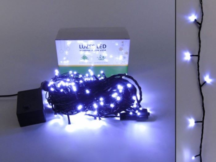 ILUMINAÇÃO NATAL  C/150 LUZES LED BR.  GELO 15M