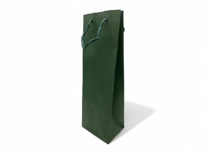SACO PAPEL LUX AC 12X9X36CM GARRAFA KRAFT VERDE  210 GSM