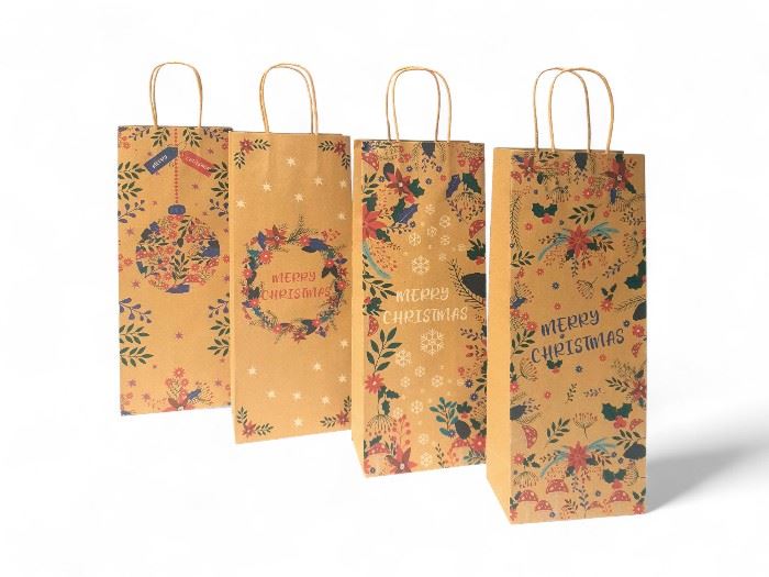 SACOS KRAFT LISO PARA GARRAFA