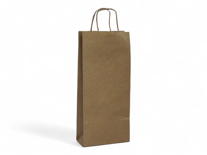 SACO KRAFT LISO T.GARRAFA 18+8x39 cm