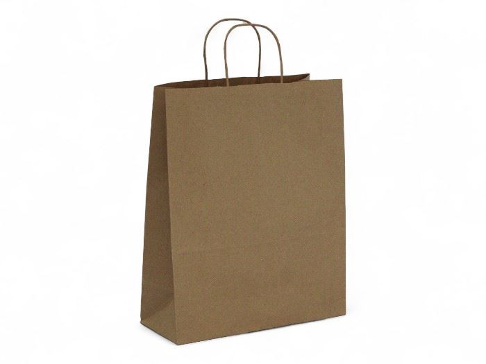 SACOS KRAFT LISO TAM.L 32+14x40 cm