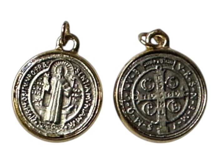 MEDALHA S.BENTO PR/DR 19MM