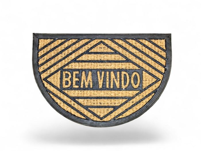 TAPETE FIBRA+BORRACHA RECT 40X60CM