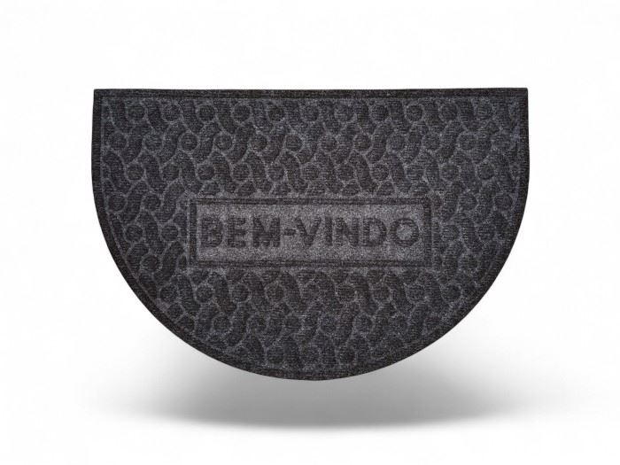 TAPETE PORTA PP ML OVAL  40x60cm PRETO