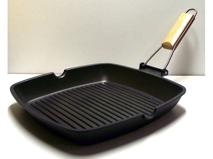 GRELHADOR ANTI- AD. 24CM C/ MAD IND. SAGRES