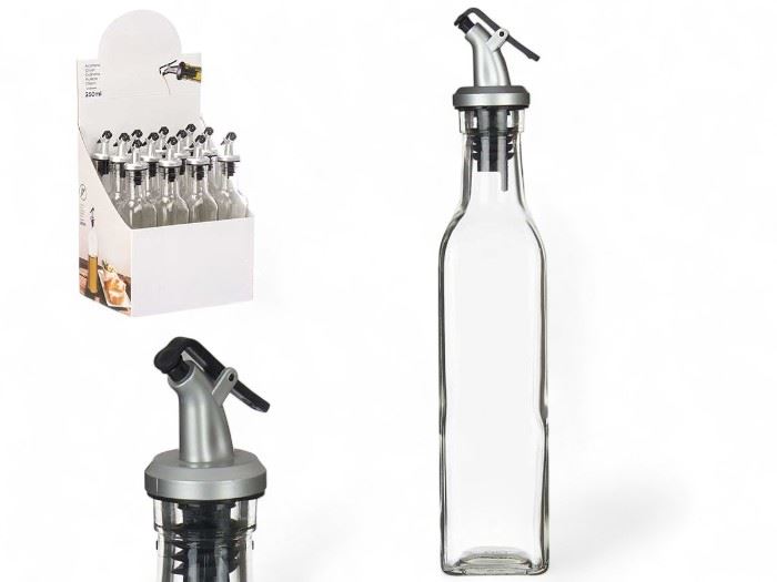 GALHETEIRO VIDRO COM TAMPA DOSEADORA  250 ML