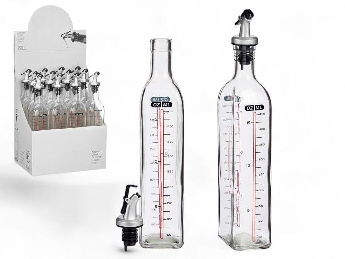 GALHETEIRO VIDRO COM MEDIDOR 500 ML