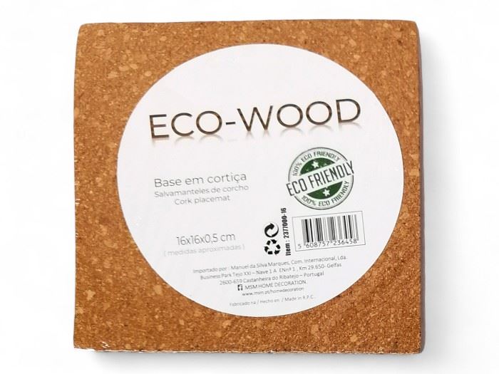 BASE P/QUENTES CORTIÇA 16X16CM