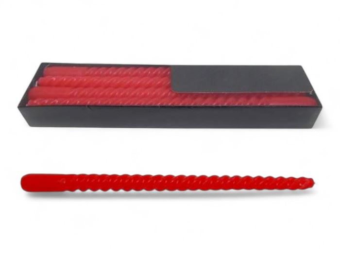 PACK 8 VELAS ESPIRAL VERMELHA 2,2X30CM