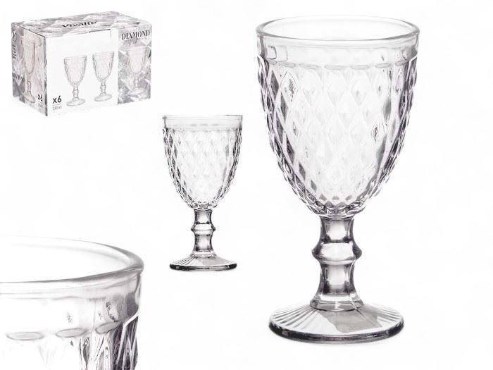 COPO  DIAMANTE TRANSPARENTE 330ML