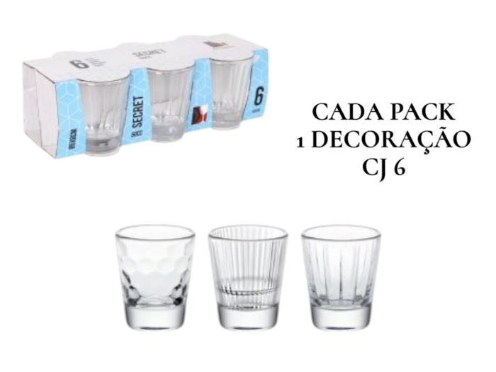 SET 6 COPOS CHUPITO SORT. 50CC SECRET  AG