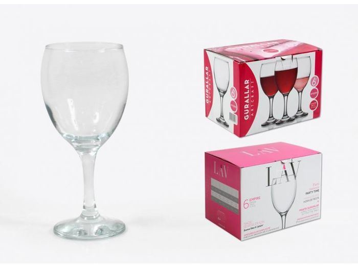 PACK 6 COPOS AGUA  EMPIRE 340ML