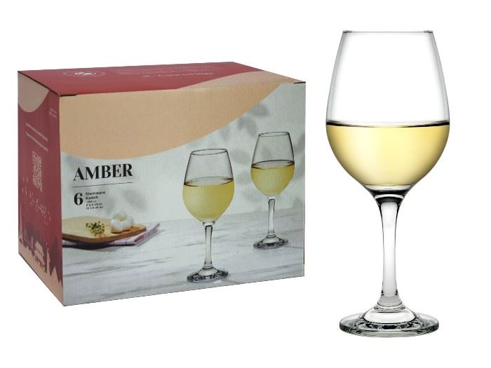 Conj. 6 Copos Amber 295ML Pasabache