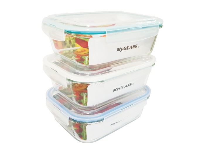 TABULEIRO VIDRO COM TAMPA 2260ML