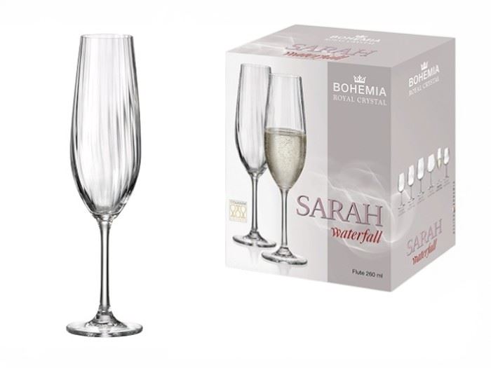 SARAH WATERFALL FLUTE 260ML